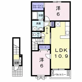 エミール【2階】の間取り