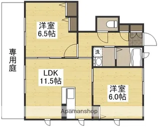 ロイヤルヒルズA棟【101号室】の間取り