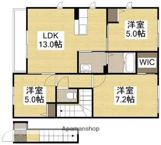 アーバンヒルズA棟【201号室】の間取り