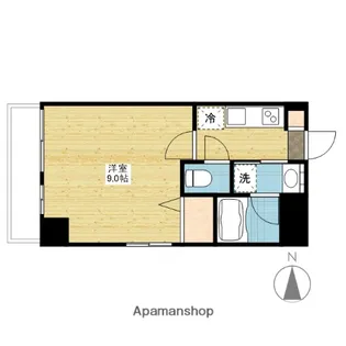 月光 岡山市役所前【1階】の間取り