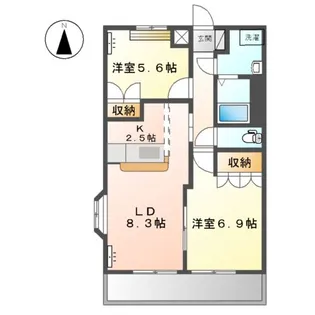 ベル メゾン【2階】の間取り