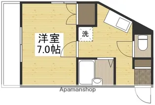 ポテト国富【4階】の間取り