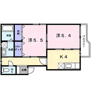 ヴィラ・フォンティーヌ【2階】の間取り