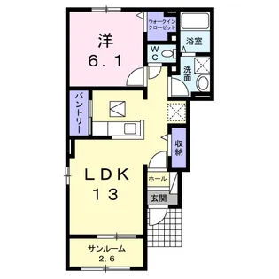 グレースフルレジデンスⅤ【1階】の間取り