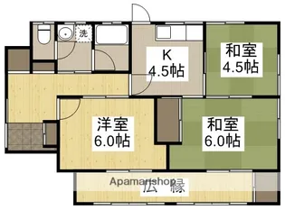岡山県赤磐市下仁保【一戸建】の間取り