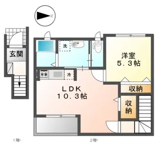 サウスロワール【2階】の間取り