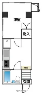ニュー青江マンション【401号室】の間取り