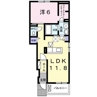 ブリリアントテラス A【1階】の間取り
