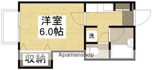 花ノ木コーポ【202号室】の間取り