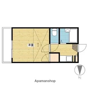 清輝橋第2レジデンス【202号室】の間取り