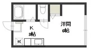 ビーライン北方【103号室】の間取り
