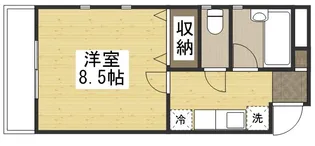 プレステージ高島(北棟)【313号室】の間取り
