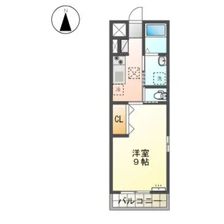 プリモ古都【1階】の間取り