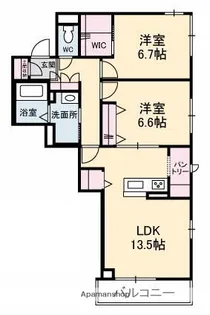 グレースセゾン 樹【2階】の間取り