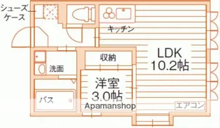 ファーストステージ大供【3階】の間取り