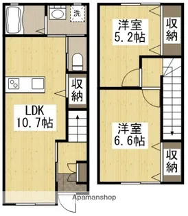 CASA UN.FLEUR【1階】の間取り