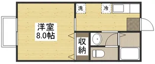 コーポコスモス【103号室】の間取り