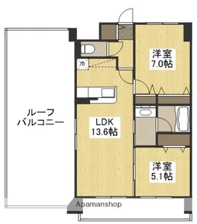 SUN CREST大安寺【901号室】の間取り