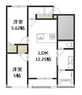 フライハイト A【1階】の間取り