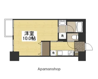 リビンコートSTUDIO下石井【402号室】の間取り