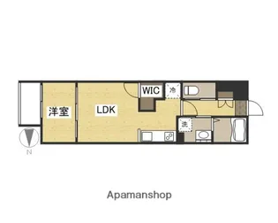 月光 岡山駅西口弐番館【1階】の間取り