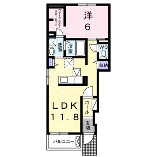 グラシアス【1階】の間取り
