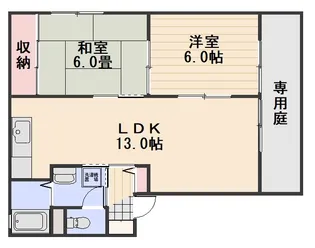 ディアス30 C棟【101号室】の間取り