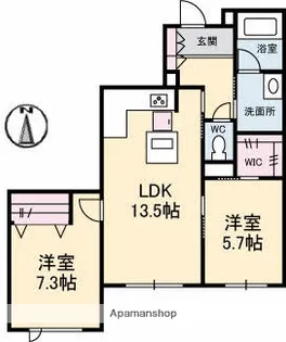 アドバンス【1階】の間取り