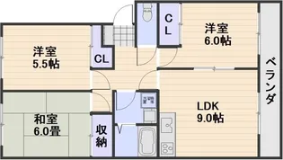 グレーシア福田【1階】の間取り