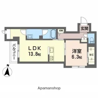 シャーメゾンアストラ【2階】の間取り