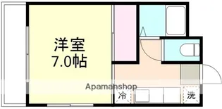 サンリバー南方B棟【3階】の間取り