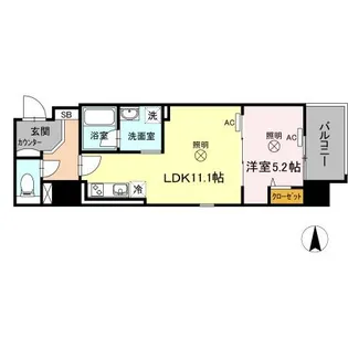 TWIN TOWERS AZUKI【0405号室】の間取り