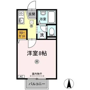 レジデンス高柳 B棟【B103号室】の間取り