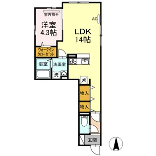 ゆず桑田町【2階】の間取り