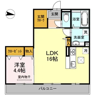フィロス A棟【1階】の間取り