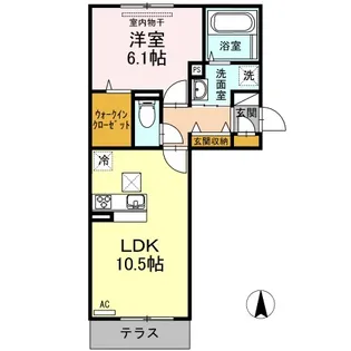 MERVEILLE B棟【1階】の間取り