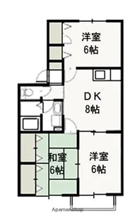エルハイムⅢ【2階】の間取り