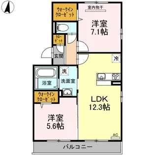 メゾンN【3階】の間取り
