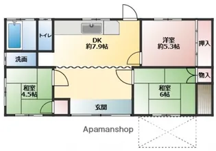 岡山県瀬戸内市邑久町本庄【一戸建】の間取り