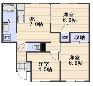 ローゼンハイムA棟【1階】の間取り