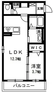 ホワイトガーデン【1階】の間取り