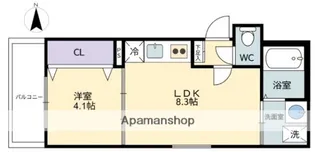 RIVER CITY 西川原【2階】の間取り