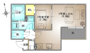 REGALEST 南高前 (旧)REGALEST 奥田7【103号室号室】の間取り