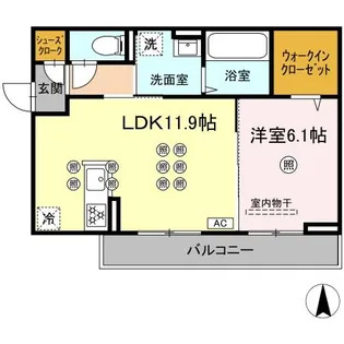 アルネオL【2階】の間取り