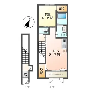 リヴェールメゾン【2階】の間取り