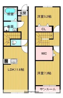 FONTANA高屋 A【1階】の間取り