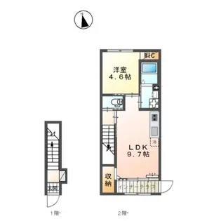 ウィステリアⅦ【2階】の間取り