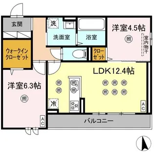 アネックスV【3階】の間取り