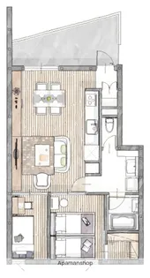 ETENA中仙道西 南棟【3階】の間取り