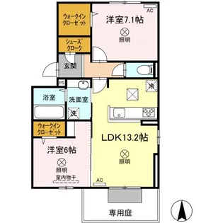 レジデンス 【1階】の間取り